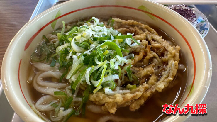 「めぐみうどん」のごぼううどん