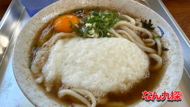 めぐみうどんのやまかけうどん＋玉子のトッピング