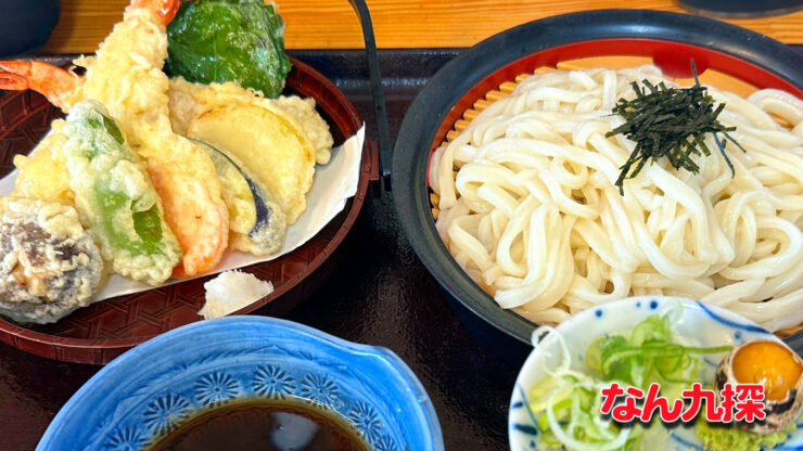 「とんかつ十兵衛 宮崎店」の天ざるうどん