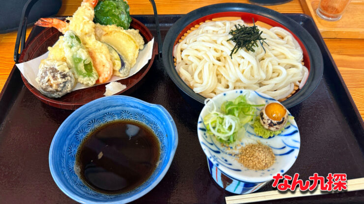 「とんかつ十兵衛 宮崎店」の天ざるうどん