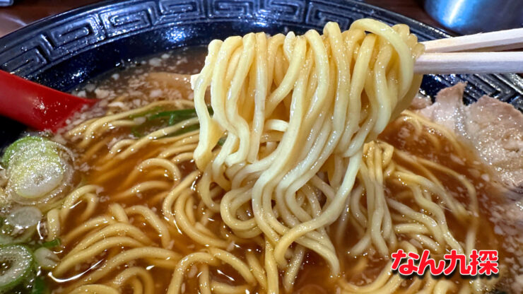 「風来軒 木花店」のしょうゆの麺