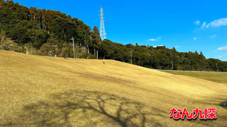 「清武総合運動公園」で草スキーが出来る場所